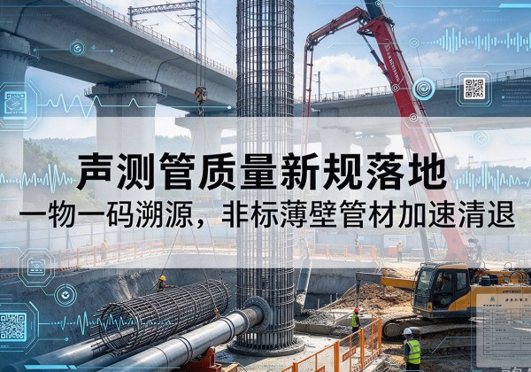 蒲县声测管质量新规落地，一物一码溯源，非标薄壁管材加速清退